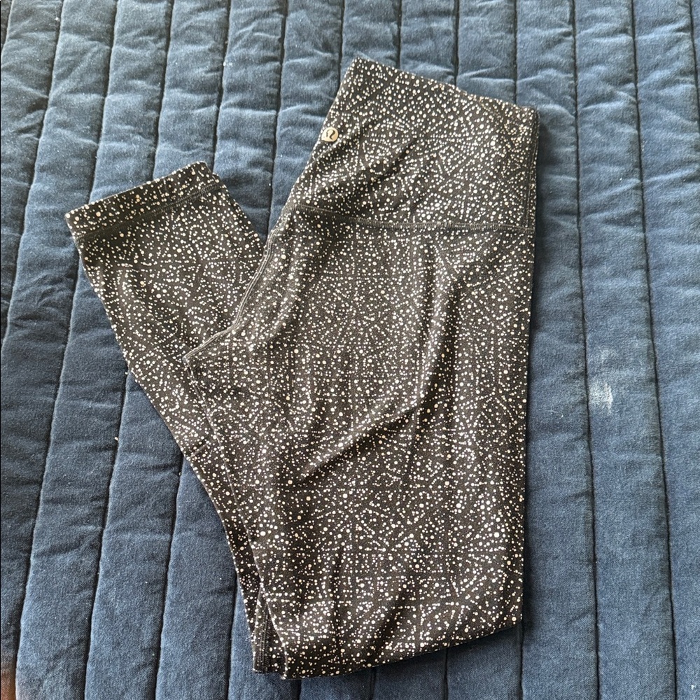 lululemon athletica Black and White Patterned Leggings